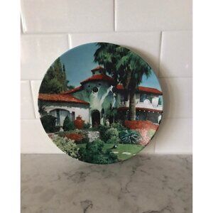 Artist Robert McGinnis San Diego The Mission La Jolla Collectible Plate 1990 Vtg